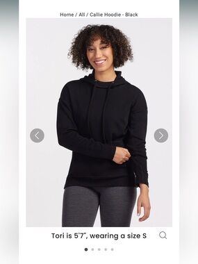 Woolx Black Callie Hoodie - New in package!